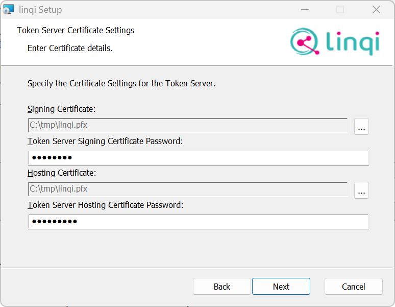Windows Installer Token Server Certificates